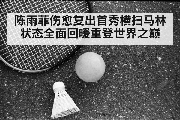 陈雨菲伤愈复出首秀横扫马林状态全面回暖重登世界之巅